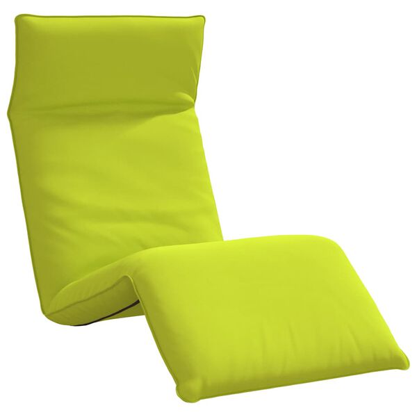 vidaXL Lettino Pieghevole Verde 175x54x8,5 cm in Tessuto Oxford