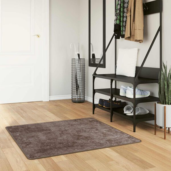 vidaXL Runner Tappeto MARSA Grigio 100 x 100 cm Poliestere e PVC