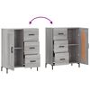 vidaXL Credenza Grigio Sonoma 69,5x34x90 cm in Legno Multistrato