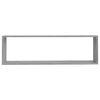 vidaXL Mensole Cubo Muro 2pz Grigio Sonoma 100x15x30 Legno Multistrato