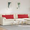 vidaXL Cuscini da Divano 2 pcs Rosso 120 x 40 cm Tessuto