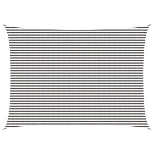 vidaXL Telo Ombra Grigio chiaro e bianco 5 x 6 m HDPE