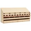 vidaXL Casetta Cova per Galline 5 Scomparti 117x33x54 cm Legno di Pino