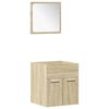 vidaXL Set Mobili da Bagno 4 pz Rovere Sonoma in Legno Multistrato
