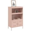 vidaXL Credenza Rosa 68x39x113 cm in Acciaio