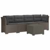 vidaXL Divano da Giardino a 4 Posti con Cuscini in Stile Rattan PP