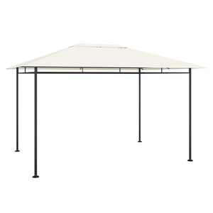 vidaXL Gazebo 384x281x270 cm Crema 180 g/m&sup2;