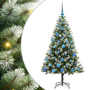 vidaXL Albero di Natale artificiale a cerniera con neve fioccata