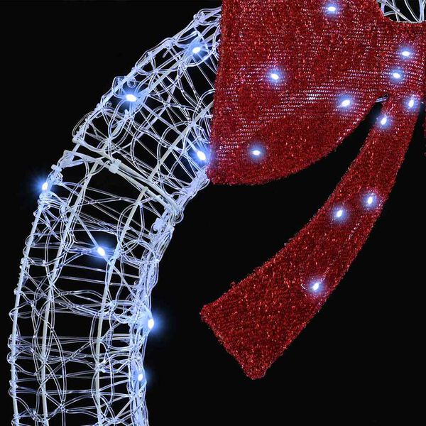 vidaXL Ghirlanda con 80 LED Bianco freddo 90 cm Acrilico