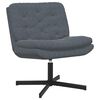 vidaXL Poltrona Relax con Base Girevole Grigio scuro 63 x 75 x 76 cm