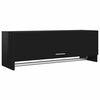 vidaXL Armadio Nero Lucido 100x32,5x35 cm in Legno Multistrato