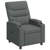 vidaXL Poltrona reclinabile Grigio Scuro 75 x 95 x 103 cm Tessuto