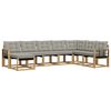 vidaXL Set di divani da esterno 8 pcs Bianco e Grigio Chiaro