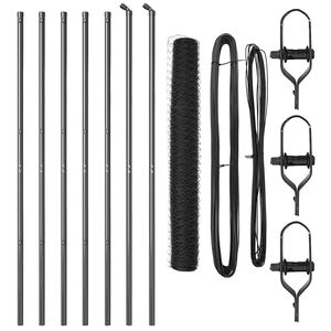 vidaXL Palo della recinzione Grigio