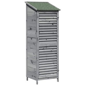 vidaXL Capanno da Giardino con tetto Grigio 59 x 56 x 176 cm