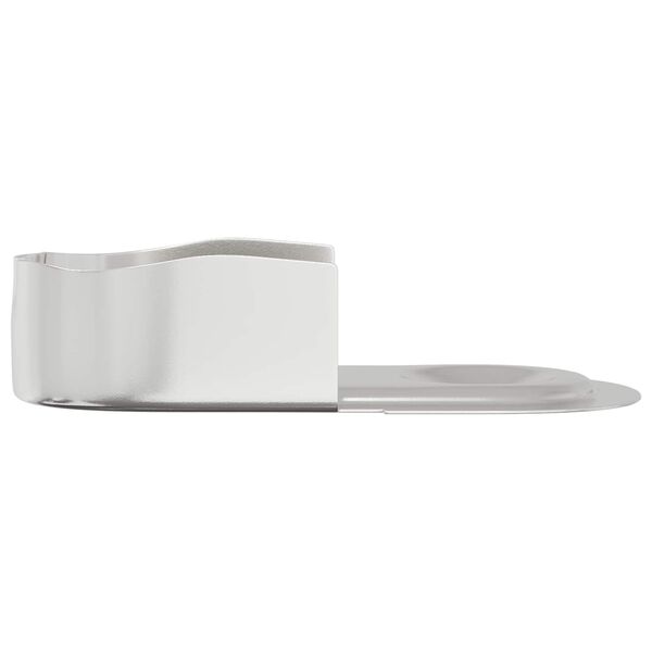 vidaXL Braccio per asta dell'armadio 12 pcs Zinco Bianco Ferro