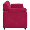vidaXL Divano a 3 Posti Rosso Vino 220x77x82 cm in Velluto