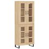 vidaXL Credenza Rovere Sonoma 69,5x34x180 cm in Legno Multistrato