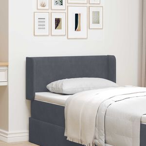 vidaXL Orecchia della Testata Grigio 40,5 x 40,5 x 4 cm Velluto