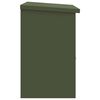 vidaXL Cassetta per pacchi Oliver verde 47.5 x 38 x 59 cm Acciaio