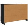 vidaXL Credenza con cassetto Nero 100 x 30 x 65,6 Legno multistrato