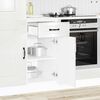 vidaXL Base da Cucina Kalmar Bianco Lucido in Legno Multistrato
