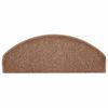 vidaXL Tappetini per scale 15 pz 65x24x4 cm Marrone Semicircolari Grandi