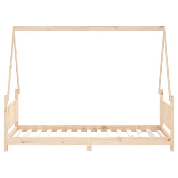 vidaXL Giroletto per Bambini 90x190 cm in Legno Massello di Pino