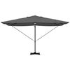 vidaXL Parasol Roma a braccio Antracite e Nero 352 x 251 x 265 cm