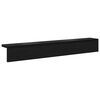vidaXL Appendiabiti a muro Rovere Nero 80 x 10,5 x 10,5 cm