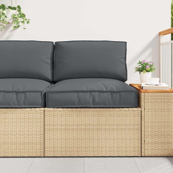 vidaXL Set di Cuscini per Pallet 2 pcs Antracite Tessuto Oxford