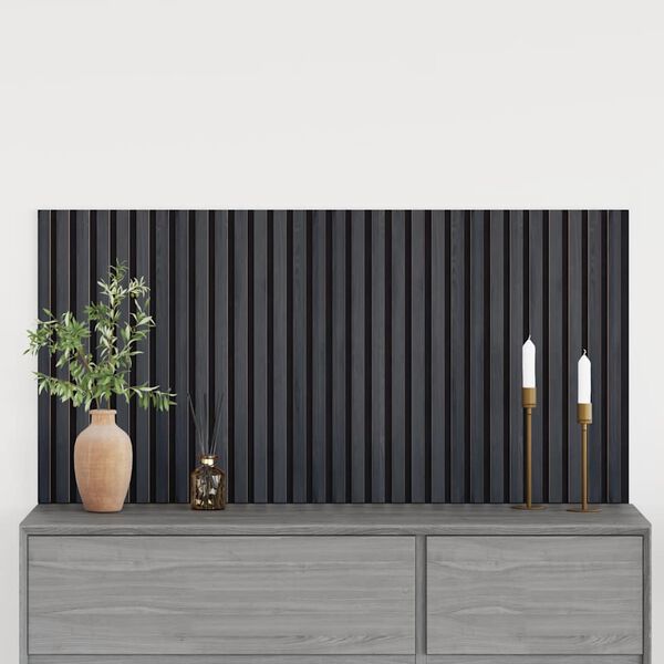 vidaXL Pannelli Acustici da Parete 2 pz Doghe Rovere Impiallacciato