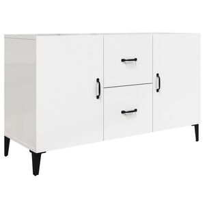 vidaXL Credenza Bianco Lucido 100x36x60 cm in Legno Multistrato
