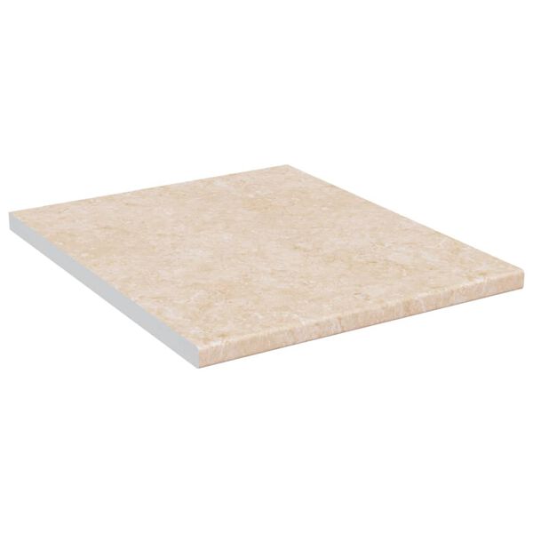 vidaXL Piano da Cucina Beige con Motivo Marmo 50x60x2,8 cm Truciolato