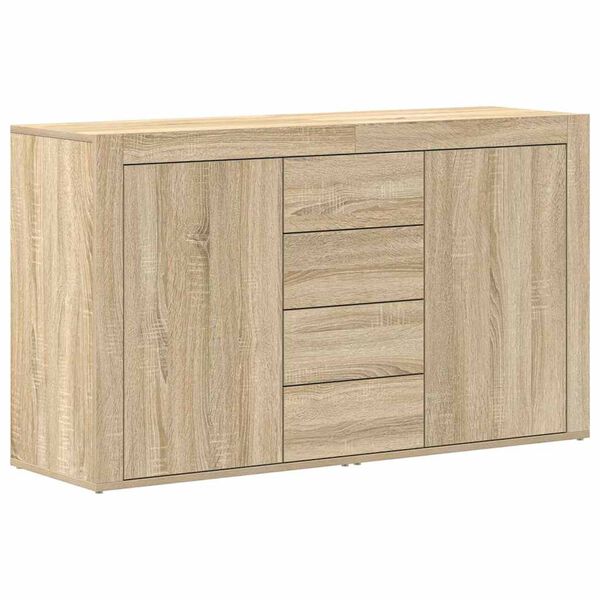 vidaXL Credenza Rovere Sonoma 120 x 36 x 69 cm Legno multistrato