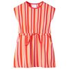 vidaXL Abito per Bambine con Coulisse Rosa e Rosso 104