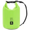 vidaXL Borsa Impermeabile Verde 5 L in PVC