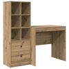 vidaXL Scrivania Rovere artigianale 125,5 x 50 x 127 cm 2 pz