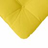 vidaXL Cuscini per Seduta 4 pcs Giallo Chiaro 40 x 40 x 12 cm Tessuto