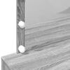 vidaXL Toeletta con LED Grigio Sonoma 100x40x120 cm