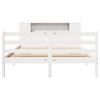 vidaXL Letto Libreria senza Materasso Bianco 120x190 cm Legno di Pino