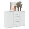 vidaXL Credenza Bianco Lucido 90,5x29,5x65 cm in Truciolato