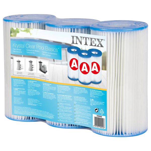 Intex Confezione da 3 Cartucce Filtranti 29003