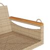 vidaXL Panchina a Dondolo Beige 63x62x40 cm in Polyrattan