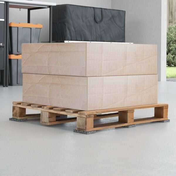 vidaXL Rullo in gomma Nero Gomma