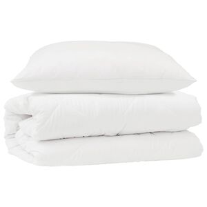 vidaXL Set di Piumoni con cuscino 2 pcs Bianco Microfibra