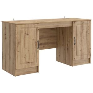 vidaXL Scrivania Rovere Artigianale Legno ingegnerizzato