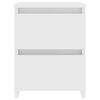 vidaXL Comodini 2 pz Bianco 30x30x40 cm in Legno Ingegnerizzato