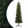 vidaXL Albero di Natale Artificiale Sottile 120 cm 150 LED