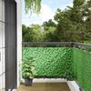 vidaXL Paravento da Balcone con Aspetto Pianta Verde 800x75 cm PVC